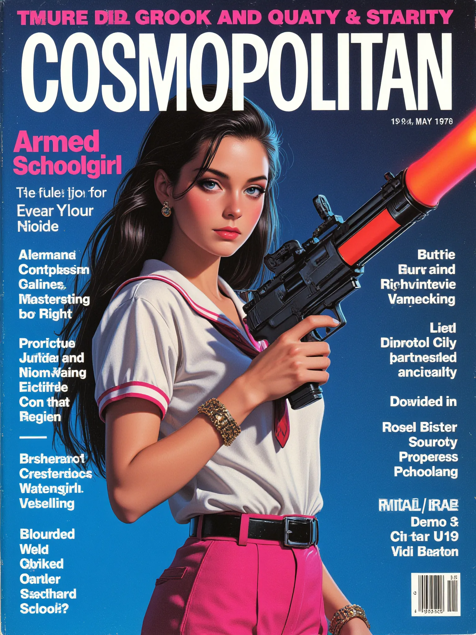 (0609) Cosmopolitan Armed Schoolgirl
