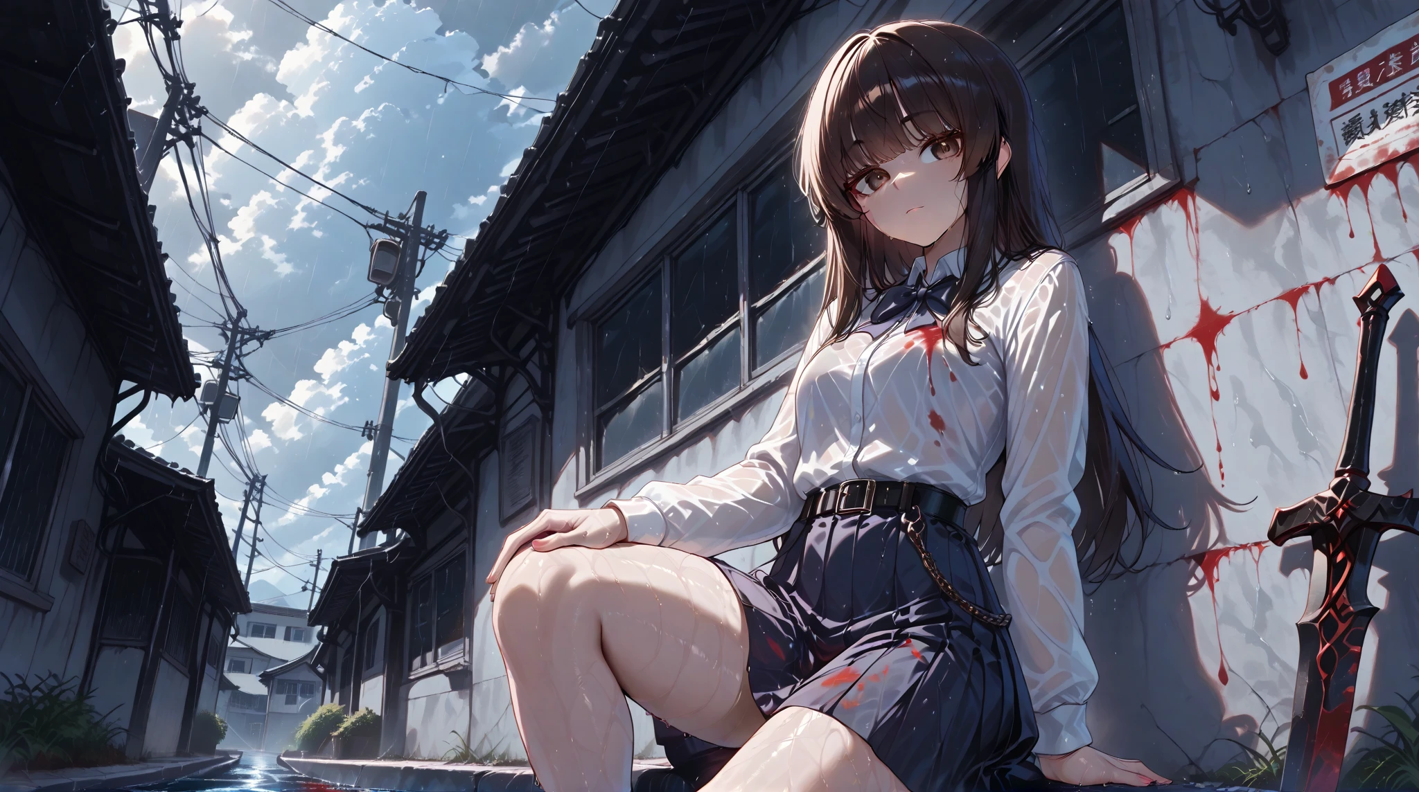 Young, anime girl's dripping wet pussy