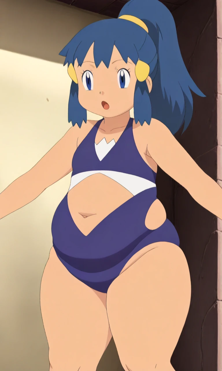 masterpiece, best quality, highres, 1girl, solo, dawn (pokemon), outdoors, bare shoulders, smile, playa, fondo de playa, sonrisa, bikini, microbikini, micro bikini, pink bikini, pregnant, embarazada, vientre de embarazo, barriga de embarazada.