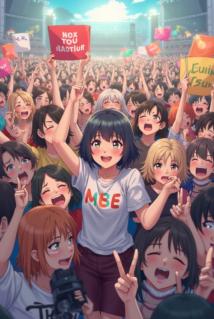 nudist girl in close contact、A lot of close elementary school boys hugging each other、surround each other's face、(((Laughter and joy)))、in group photograph、Group Selfies、new year night、From above