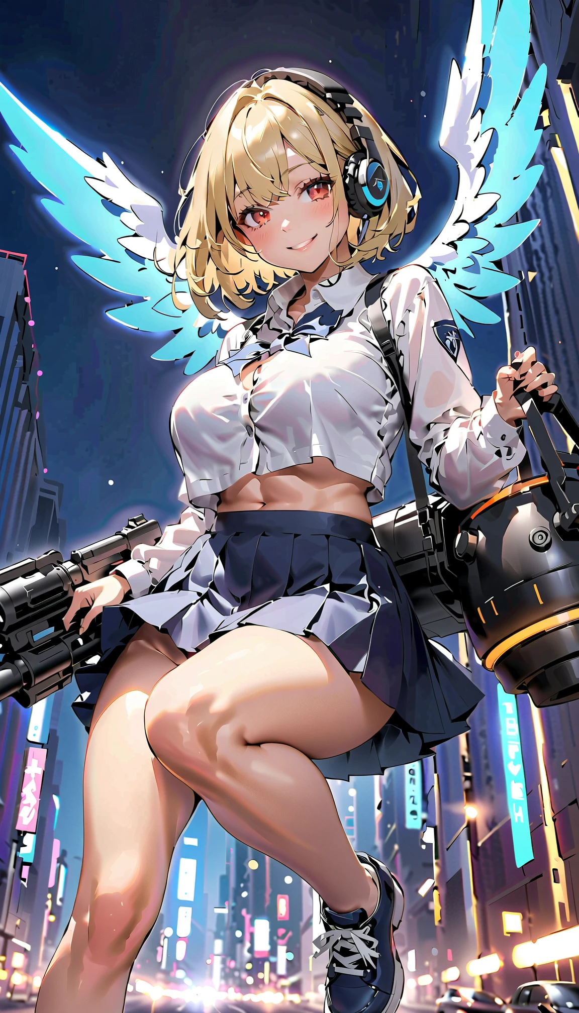 absurd resolution, high resolution, (Masterpiece:1.4), ultra detailed, 1 girl, From above, space, floating