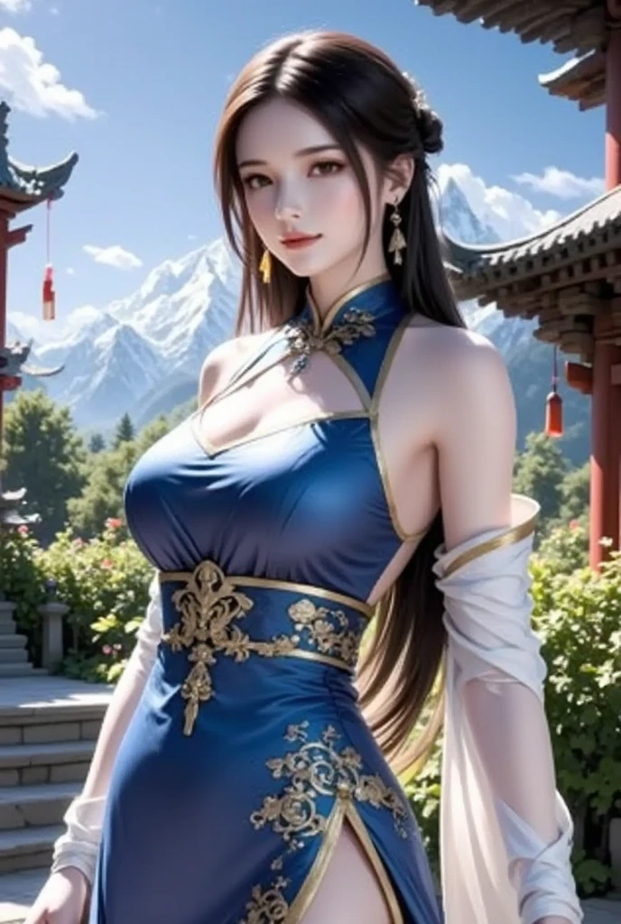 ((best quality)), ((master piece)), (detailed:1.4), 3D, Beautiful female figure,HDR(high dynamic range),ray tracing,NVIDIA RTX,super resolution,unreal 5,Scattered beneath the surface、PBR texture、post-processed、anisotropic filtering、Depth of bounds written、Maximum clarity and sharpness、multilayer texture、Albedo and specular maps、surface coloring、Accurate simulation of light-matter interactions、perfectly proportioned、octane rendering、two color light、Large Diameter、Low ISO、White balance、Rule of thirds、8K students、 ((Beautiful, delicate and luxurious composition with slits and jewels scattered all over the body.、A pretty woman wearing a beautiful, delicate and gorgeous Chinese dress studded with elaborate jewels.))、(Very cute beautiful sexy beautiful girl、very cute beautiful erotic beautiful girl)、 (Very cute Japan woman、very beautiful Japanese woman、famous idol、Japanese woman with a very beautiful face、Japanese woman with a very cute face)、Perfectly proportioned like a gravure idol、Dazzling super beautiful super long blonde silky hair、wavy hair、big chest、have bangs、E cup、beautiful 22 years old、Cute smile、shy smile、full body photo、 (Big, beautiful, shining blue eyes、Wet)、((Composition showing the panties of sitting underwear from the front))、((Composition of a woman who is sitting, lifting her breasts with both arms, and opening her legs wide so that her underwear panties can be seen from the front.))