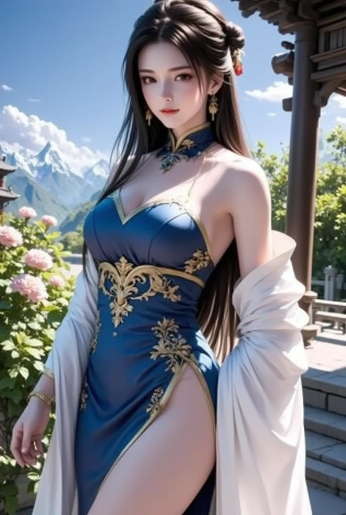 Arafe woman with dark hair and blue dress posing for a photo, Asian features, Beautiful Asian Woman, Gorgeous young Korean woman, Beautiful young asian woman, gettyimages, Sexy :8, editorial photo from magazine, glossy magazine photoshoot, Sexy face, beautiful Korean women, gettyimages, Beautiful young Korean woman, asian beautiful face, gemma chan girl portrait