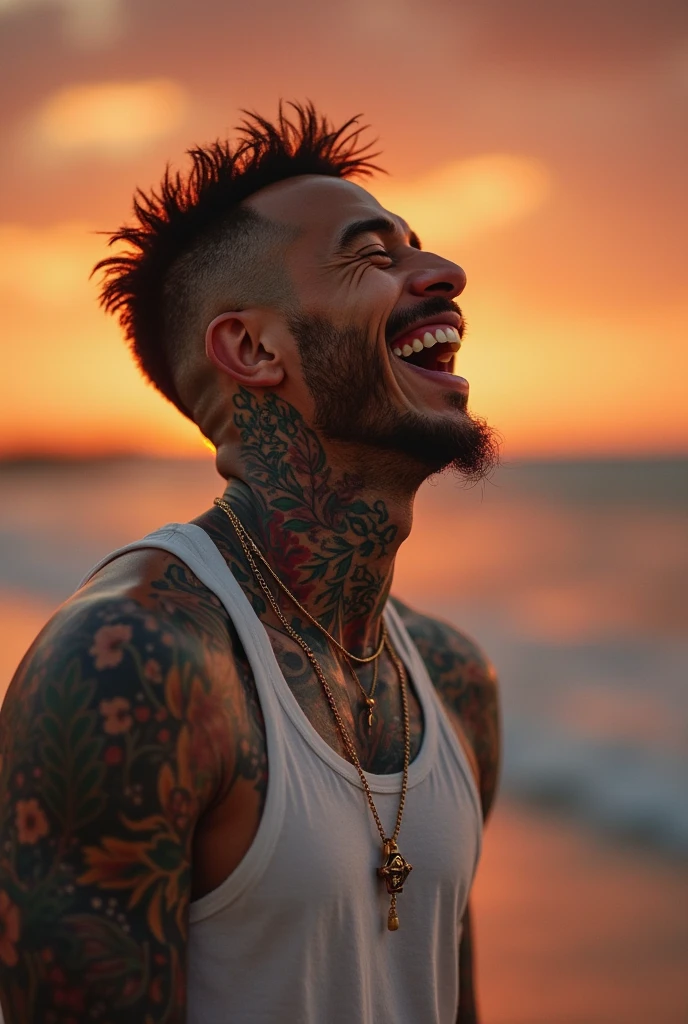 a 22 years old latin tattoed boy fully naked, frontal naked, artistic nude, muscle body, fade wavy short hair, pleasure moaning flushed face, the man is a sexy guy, muscle chest, large bulge,  his hard cock is out, hard cock, he has wide shoulders, the man is sucking a realistic dildo, photo realistic, ultra realistic, realistic details, realistic features, Real Photo, Real Men body, UHD, HDR, HDR10, 8k, global illumination, realistic shadows, natural bright, realistic colors, full body view