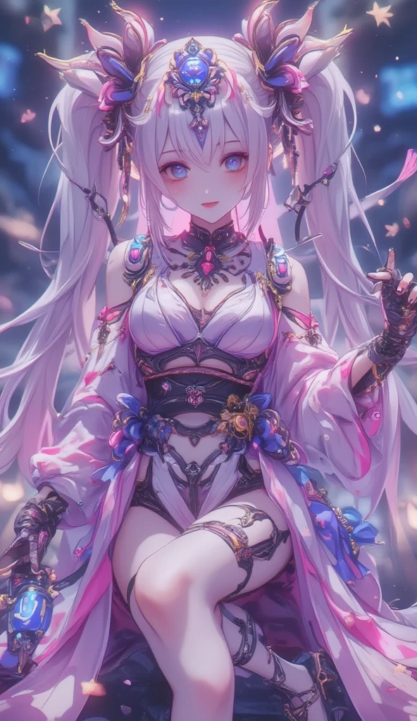 (masterpiece, top quality, best quality, official art, beautiful and aesthetic:1.2), (1girl), extreme detailed,(fractal art:1.3),colorful,highest detailed