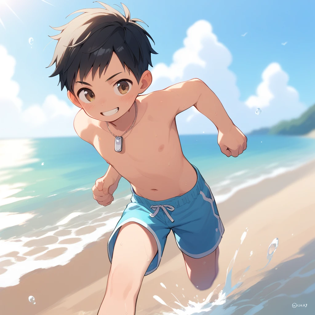 Shota，Naked，shy