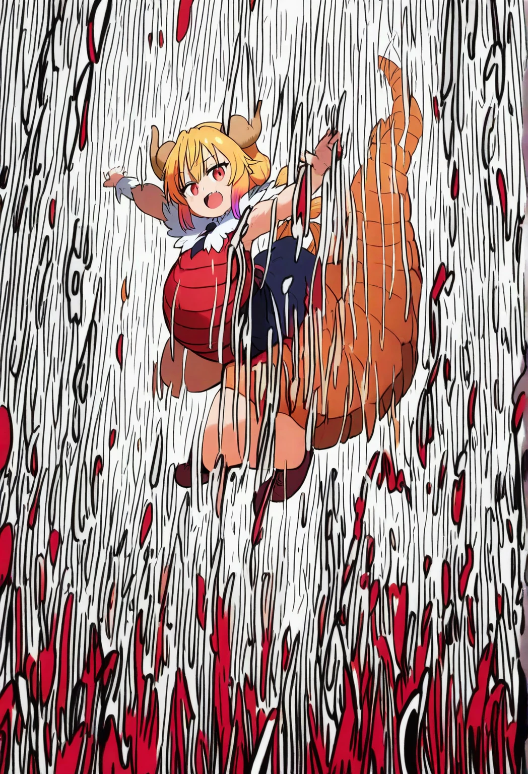 NSFW,masterpiece,Highest quality,High resolution,Super detailed,oshino shinobu \(Bakemonogatari\),Golden Eyes,Blonde,Long Hair,China dress,Chinese clothing,Short dress,Cleavage cutout,Side bust,(Oho face),Embarrassed,Estrus,Sweat,blush,orgasm,Climax,(Squirting),Roll your eyes、squint,(Middle-aged men),Having sex,Creampie,