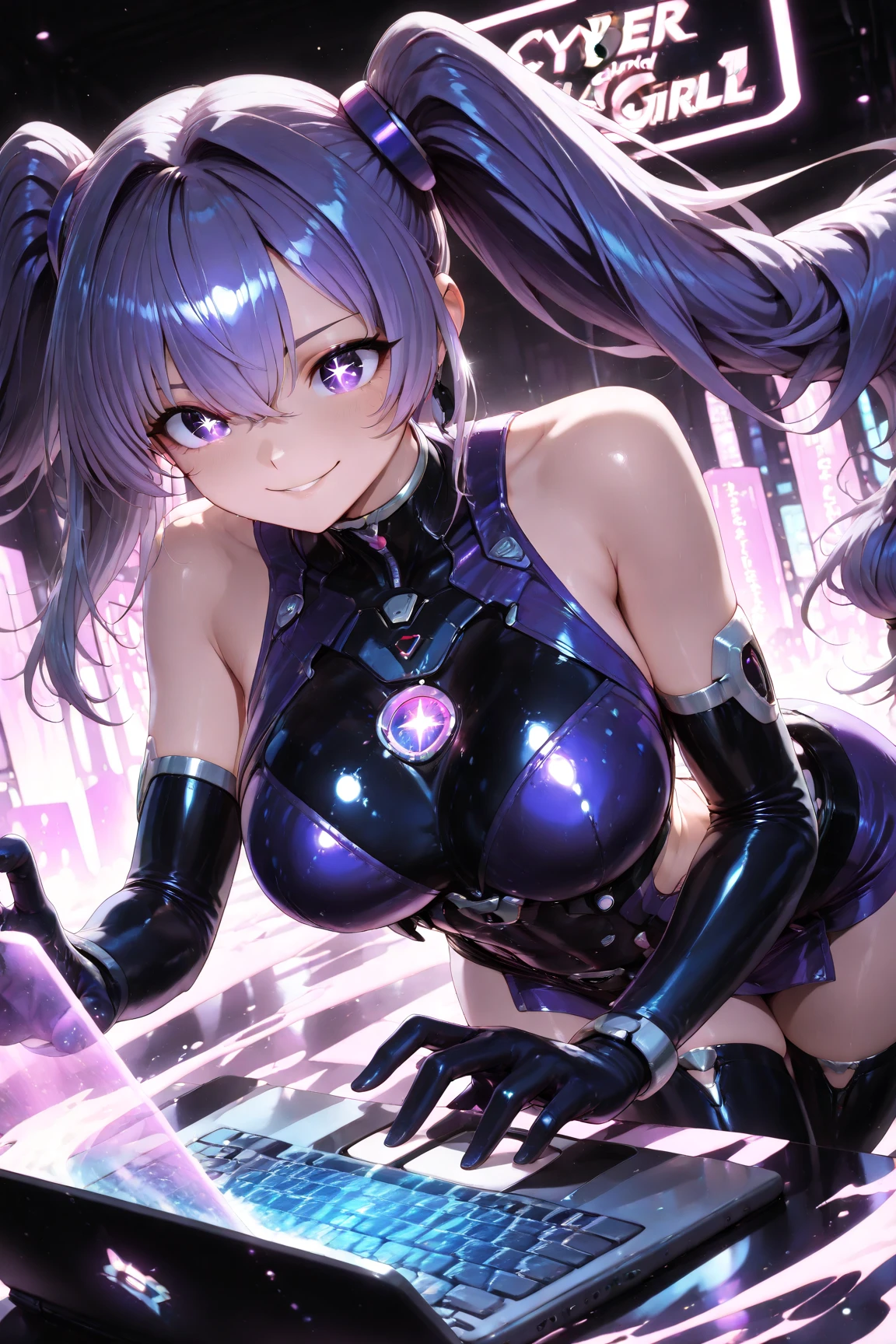 masterpiece, best quality, 1girl,black hair,long hair,glowing eyes, (finely detailed empty pupils and detailed face),,,,extremely detailed picture unity 8k wallpaper,solo,(latex military costume:0.9),large breasts,seductive smile,military hat,latex thighhigh,large breasts,black hair,pink eyes,black leotard,pantyhose,military coat,enamel suits,grossy lips,sitting,crossed legs