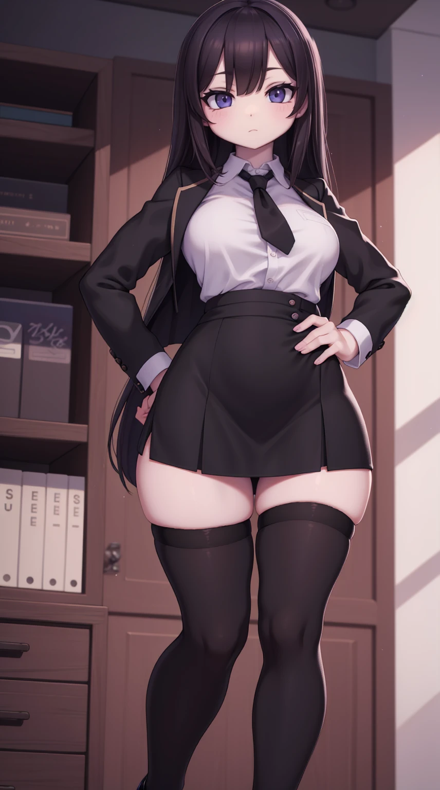 1 girl,high school girl,High-cut underwear,((Low - Angle,,Tight Skirt,pointybreasts,angle of view of ceiling,very elaborate white panties,pubic hair,Black knee-high tights,cameltoe)),(squat),(from directly below:1.7),((highest quality, Brilliant,8K, masterpiece :1.3)), (realistic, photorealistic:1.4),((brown skin)),(Very fine and beautiful skin,Black gal),blonde, Black gal,,Super detailed,cinematic lighting, detailed light, best shadow, dynamic angle,Elaborate panties(high leg pants:1.1),super big breasts:1.6, plump thighs, mini skirt(pleated skirt),indentation:1.5,skirt lift,,inside the classroom