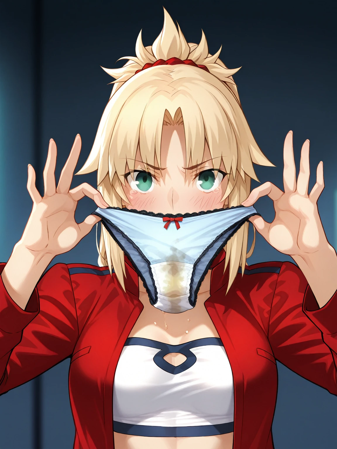 ((masterpiece, best quality, anime style, restrained, tape)),
((1girl, arms behind back, hands tied)), damsels in distress, , girl in peril,
BREAK girls, ultra detailed eyes, blonde hair, (huge breasts:1.3), hanging breasts, (tareme:1.3), fearful, tears, ultra detailed hands,
BREAK (red catsuit), long sleeves, (cleavage cutout),wrap,