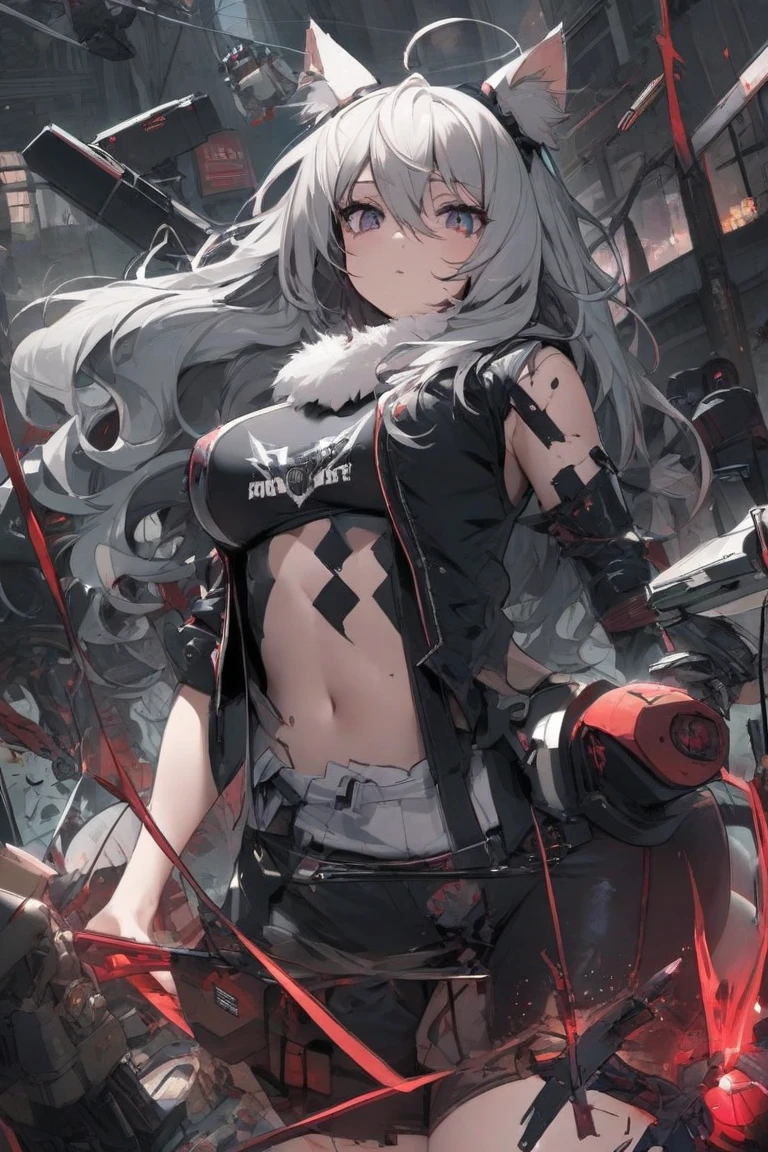 a girl,Sheep's horn, full color, long white hair, Red眼睛 ,Eyeliner, black transparent clothes, Red, open air, Rose, night, ruins, Butterfly,Soaked,Mecha,sitting,close up,up-close,spread legs,soles of feet