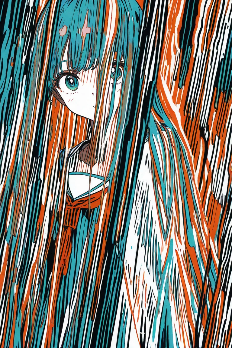 flat color style, simple coloring style,