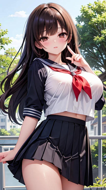 (masterpiece:1.3, Highest quality, Ultra-high resolution, Very detailed), (Realistic:1.1, photoRealistic:1.4), Beautiful illustrations, Perfect lighting,Written boundary depth, Beautiful detailsまでこだわった髪, Beautifully detailed face, Beautiful details, Beautiful clavicle, Beautiful body, Beautiful and juicy breasts, Beautiful thighs, Beautiful legs, View your audience, 1 girl,Perfect Face, (Perfect Anatomy, Anatomically correct), Cute and symmetrical face、Baby Face、((Shiny Hair)),(Beautiful views),(Outdoor, Blurred night cityscape),(かわいいsmile, smile)、Sexy Body、(masterpiece),(Highest quality:1.3),8k,Very clear,(Ultra-realistic), One Girl,Wide Shot,((Large Breasts)),Wide Hips,Beautiful legs, Captivating woman、(masterpiece、Highest quality、Very detailedな)、((1 girl))、((Long black hair blowing in the wind))、black eye、((とてもLarge Breasts))、((((Japanese school girl uniform))))、(((Jump with your arms raised high)))、((I can see your pants))、(((Skirt fluttering in the wind)))、Cowboy Shot、