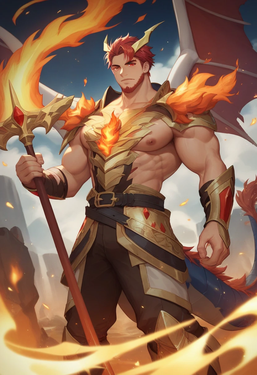 (uma pessoa com uma espada , cospindo fogo),Realistic,extremely high quality,ultra-detalhado,fotorrealista,profissional,foco nítido,Bokeh,studio lighting,[pintura digital],[fantasia],[Action],[fire-breathing],[intense expression],[Fire scenery],[dramatic pose],[muscular physique],[dynamic compositing],[atmosfera de pressentimento],[alto contraste],[vivid colors],[epics]