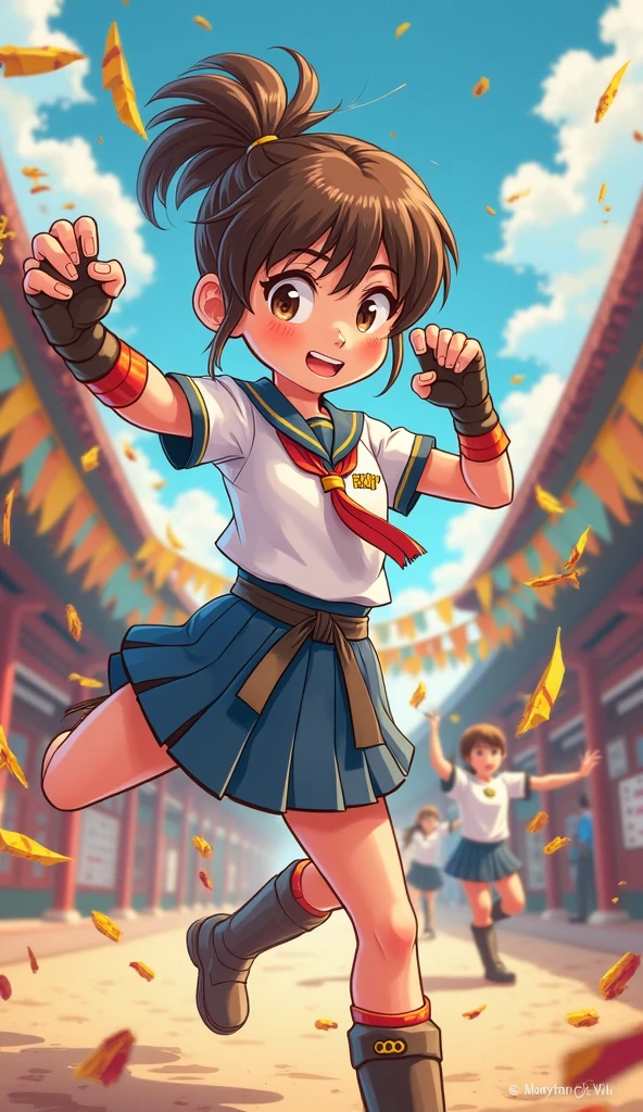 High school boy cheer leading skirt Japanese Real
