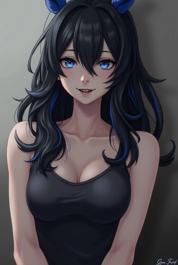 Perfect, masterpiece, (best quality, highres:1.2), 1girl, beautiful detailed eyes, beautiful detailed lips, extremely detailed eyes and face, long eyelashes, medium:oil painting, vivid colors, HDR, studio lighting, ultra-fine painting, sharp focus, physically-based rendering, extreme detail description, portraits, ((organized fingers)), curvy body, big breasts, perfect shape, facing viewer, sweaty, gorgeous, ((arms up)), sleeveless dress, straddling, smiling