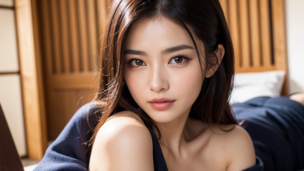 tmasterpiece, top-quality, 8K, Huang Li, A beautyful girl, kawaii, External,(Half a body:1.2), (fullnude:1.5), Wear a cashmere headscarf, (long and dark brown hair),good body, and makeup, Bukkake, Near and far law, depth of fields, Surreal, A high resolution, photore, lock focus, north african free trade area, face lamp, 动态照明, highest details, extremly high detail、ultra - detailed、the detail、Genuine skin、exquisite facial features、prone to negative emotions