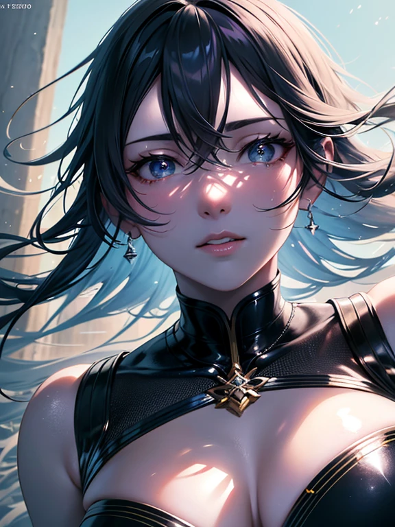 1girl, 17 years old, model appearance, slender sexy body, visible tan, medium breasts, sharp facial features, high-definition realistic eyes, disdainful gaze, long slender legs, crouching pose, nsfw, (best quality,4k,8k,highres,masterpiece:1.2),ultra-detailed,(realistic,photorealistic,photo-realistic:1.37),HDR,UHD,studio lighting,ultra-fine painting,sharp focus,physically-based rendering,extreme detail description,professional,vivid colors,bokeh,portraits