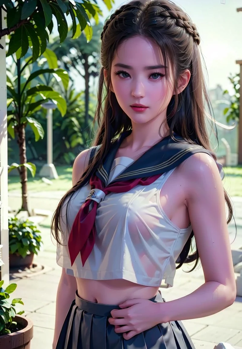 (Unbeatable masterpiece, ultra realistic 8k cg, Perfect artwork, perfect women figure,dramatic shadow,Ray tracing)，(cheerleading:1.2)，(Cheerleading uniforms:1.3)，on top of the bed，(On your stomach:1.5)，Cock up，Watching from behind，(Being touched by men:1.5)，beautifullegs，nice leg line，huge tit，fat hips，Desire for sex，Reddened face，Confused eyes
