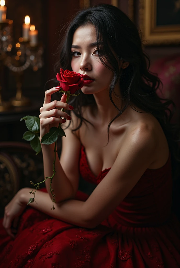 Red roses shine in the sunlight, its velvety, silky petals open in an exuberant display of beauty and passion. The delicate floral scent fills the air, inviting you to an intimate contemplation of its sublime elegance. Each rose is an eloquent declaration of love, a symbol of romance and desire that awakens the senses and touches the heart. Your pimples, as a reminder of the fragility of life, contrast with the grandeur of its flowering, reminding us of the need for care and attention when growing something so precious. Juntas, these red roses form a vivid picture, a celebration of the beauty and power of nature in its most sublime form.