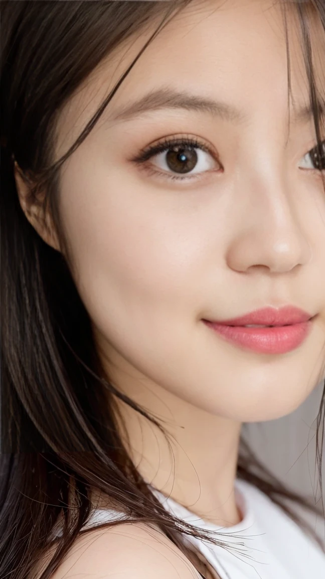 (((Ultra-high resolution、close、Cute Japanese Woman)))、顔のUltra-high resolutionクローズアップ画像を作成してください。
Long, straight black hair frames her face。
So that every single hair is clearly visible、Depicts subtle color changes depending on the amount of light hitting the subject。
The skin is white and smooth、Has a natural glow。
Fine skin texture、Representing the fine details of pores。
amountや頬に薄い赤みがある部分を詳細に。
The eyes are almond-shaped and dark brown.。
Fine details of the iris、Depicts color gradations and patterns。
Long, natural-looking eyelashes, each and every one visible。
Well-groomed eyebrows、indivual々The hair is clearly visible。
Light reflects off into the eyes、Create small highlights。
noseは繊細で、nose孔の細かいディテールがある。
Lips are plump and naturally pink。
Depicts the fine lines and soft curves of the lips。
Shiny、Accentuate the shape。
Detailed depiction of lip texture。
Particular attention to the depiction of light and shadow。
Soft natural light gently illuminates the face from the front。
amount、nose、Creates a subtle glow on the cheeks。
Shadows are cast softly along the contours of the face、cheekbone、Jaw Curve、noseの側面を強調。
The gloss of her lips reflects the light faintly.、Emphasizes plump texture。
The shadow of the hair adds depth and dimension.、indivual々The hair shines in the light。
The background is simple and blurred.、Focus on the face。
In the highest quality、Representing the utmost detail。
Negative prompts:
Noisy Images、Low resolution、Avoid blurry detaily hair is messy、Avoid unnatural hair textures。
Skin is unnaturally smooth、Avoid overly processed skin images。
Pores are invisible、Avoid products that have lost their skin texture。
Flat iris、Avoid those that lack detailed information。
short lashes、Avoid unnaturally thin eyebrows。
Light reflects off into the eyesていない、Avoid those with expressionless eyes。
noseのディテールが欠けているものは避ける。
Dry lips、Avoid unnatural colors。
Lip texture is not visible、Avoid non-shiny items。
Poor balance of light and shadow、Avoid evenly lit faces。
amount、nose、Avoid products that don't have a glow on your cheeks.。
cheekboneやJaw Curveが強調されていないものは避ける。
The shadow of the hair is shallow、Avoid things that lack volume。
The background is complicated、Avoid images where the face is not in focus。