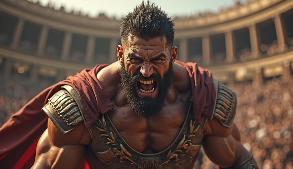 photorealistic, a group of spartan warriors, holding spears, (bloodstain, scars), muscular, warriors, angry, open mouth, fire, The War of Spartacus, dynamic poses, magnificent spectacle, (8k, extremely detailed, high quality, highly detailed, close up)
