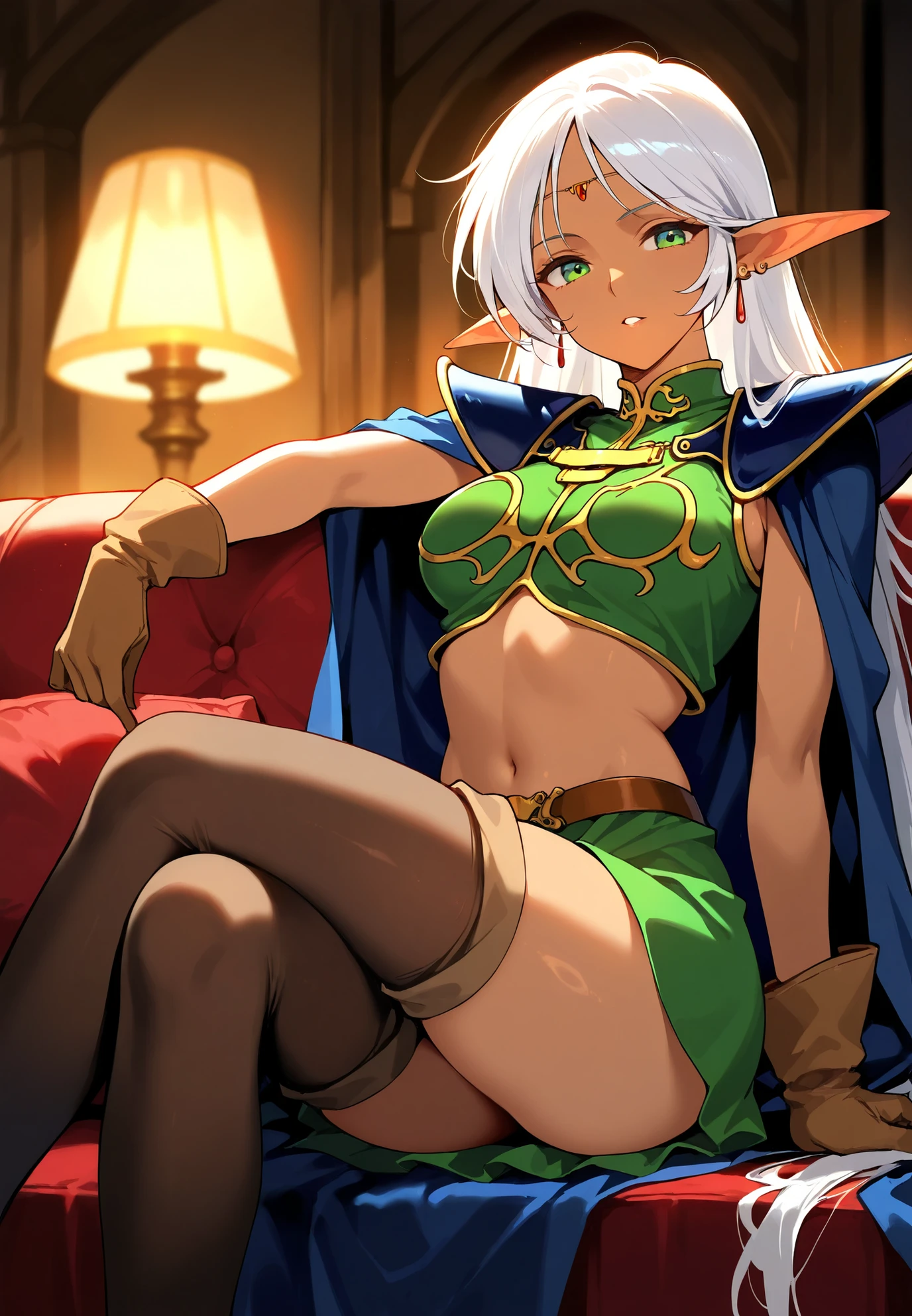 Very muscular and badass night elf