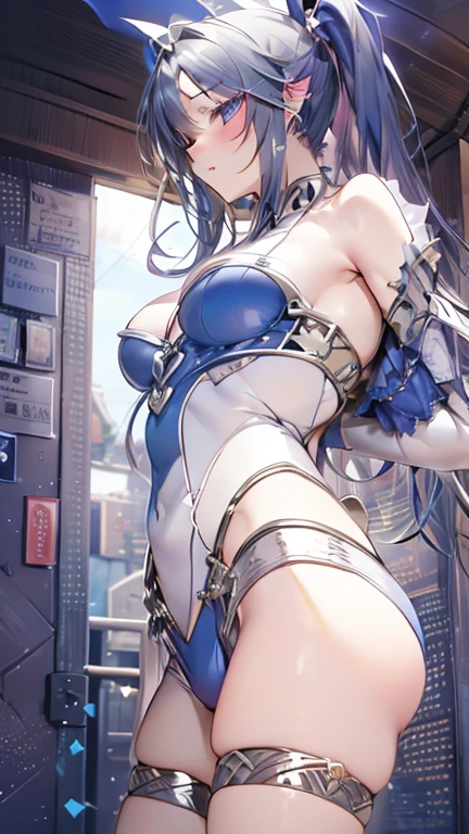 (masterpiece, highest quality), detailed, comics, Manga Page, Doujinshi, Download contents, anime, Branch Panel, (From right to left, Top to bottom),  17-year-old high school student、1girl、The girl has long, straight hair with a milky white color on top and a purple gradient towards the ends.、Braided with two knots、cyberpunk sailor suit、 17-year-old high school studentの男女の出会い, 1boy, (others boys, Various random faces, Various random hairs), (1boy, boy, Short white hair, Cyberpunk , detailedが満載)、The girl&#39;s characteristic is yinji,1girl,solo, purple eyes, long hair, twin braids, purple hair, multicolored hair, elbow gloves, bangs, very long hair,bare shoulders, black skirt, grey hair, dress, smile, side cutout,covered navel, side cutout,
