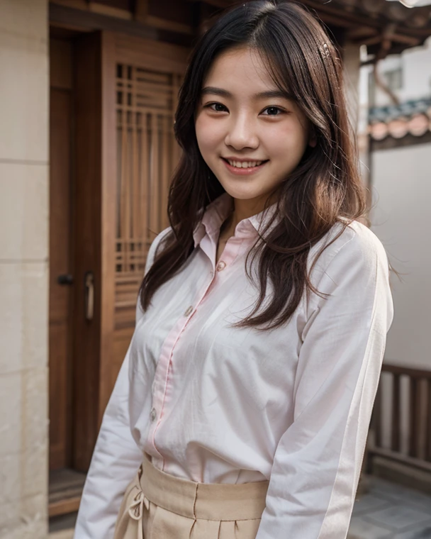 Korean flower smile