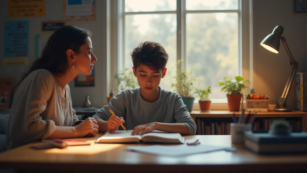 A teacher with her student