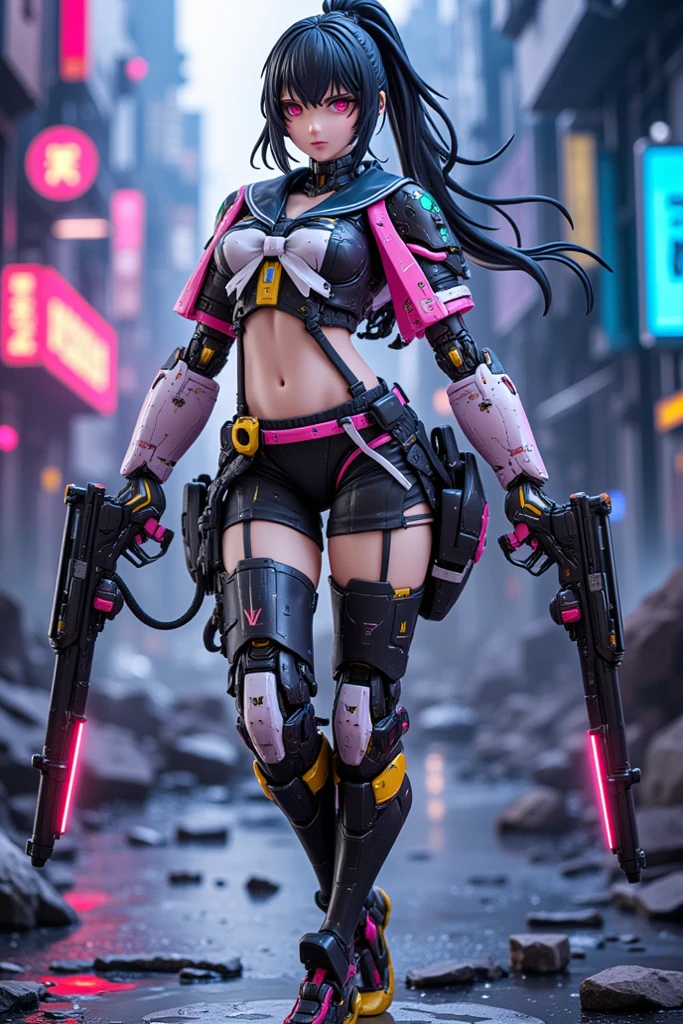 2D-Animation, Full Body Game Anime, casual fashionable clothes、pink cyberpunk, Realistic pink hair man,Fashionable casual punk clothes with transparent sports ivid color、Laughing、Shoot a  machine gun、,Extremely detailed, art stations, 8 K, Sensual lighting, Incredible art, wlop, ArtGerm, high detailing, Octane Render, in 8K, depth of fields, A man with a very beautiful face, , Claudia, Cyberpunk Beautiful Warriors, ,Beautiful face, , Cyberpunk, Central Server, Deep view, Heavy Blue LED Light, , Award-winning Fatorg,, Large body、Silver tattoo,standing on the grass、Big futuristic cyberpunk clothes、Big Head Earphones、,Fashionable men, Wearing fashionable clothes、pop-art、Only one man,Octane Rendering, Cinematic lighting, , Center, looking in camera, At 8K, Perfect Lighting、full body standing）, full body shot The  in pastel color, cyberpunk Tactical Police character design, full body written in software, anime game character, full body written in software, very beautiful