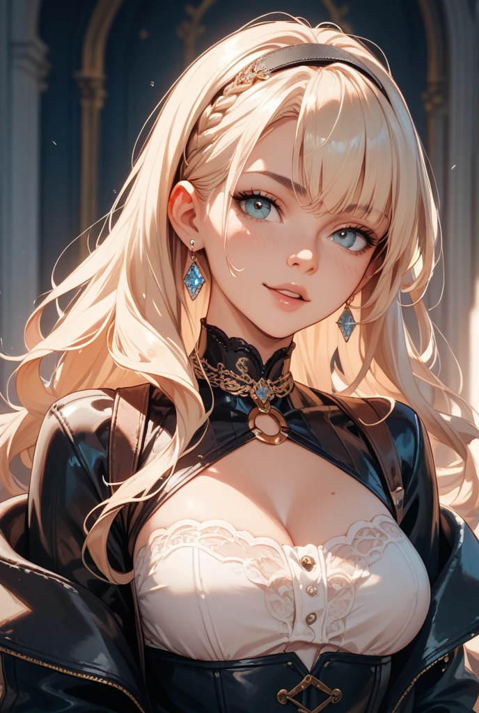1 girl, blonde hair, makeup, beautiful girl, blouse, slightly visible bra, bracelets, long nails, pastel style, selfie, 💖💅💅🌸, decor, a lot of accessories, a lot of hairpins, a lot of jewelry, y2k style, barbie style, beautiful girl, beautiful detailed face, beautiful detailed eyes,gyaru, ganguro, yamanba, dark skin, ,niji,y2k,v6,v5,pixel_art,Hot, Upper half body, Pretty eyes, fluffy hair, one eye covered by hair,stunning eyes, sketch, hair glow, blurred, 