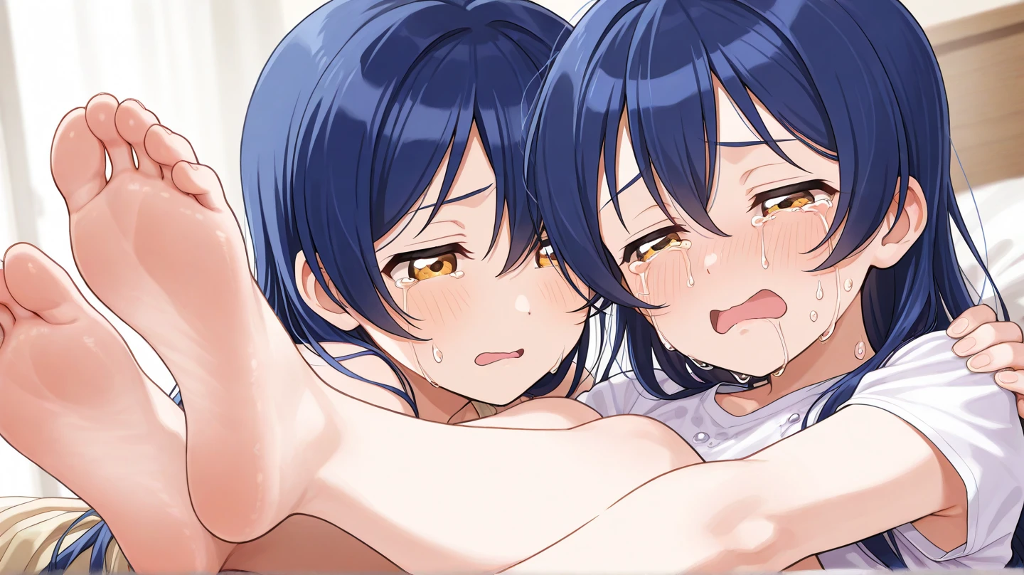 1girl, futanari, trap, large penis, Crotch bulge, cnon nude erotic, girl, young girl, mesugaki, mesugaki smile, tidy, yoing lady, long hair, Black hair, short cut, micro bikini, white Camisole, long frilled SKIRT, thigh socks, knee socks, flat chest, big ass, thick thighs, Teasing, naughty looks, heart eyes, sexual appeal, Focus on the girl, glossly skin, oily skin, Gravure, pinup, junior idols, image video, fellatio gestures, tongue sticking out, Drooling, semen, cum face, Close up of face, bust up, Masterpiece:2, Top Quality, high Quality, Very Detailed, ultra High Resolution, super High Resolution, Beautiful Detail, Dynamic angles, perfect lighting, 8k, Animation Style, cartoon style, game cg,