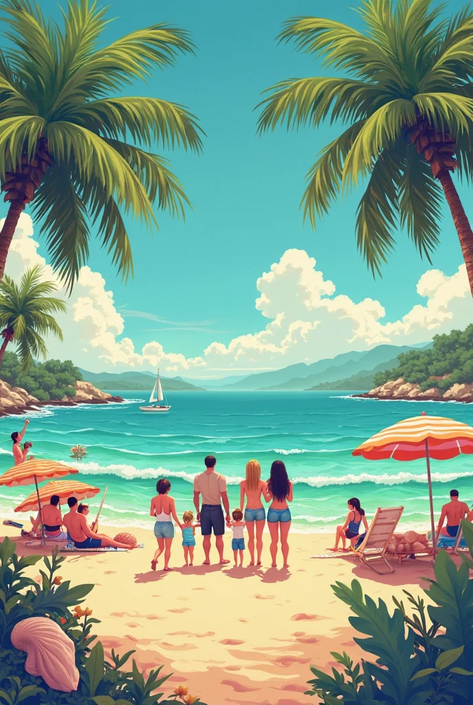 make me a logo circle of travel agency company that is name is "Serene Noir Travel"  inspired by the anime of one piece and korean drama hotel de luna with people in it with a vibe of relaxing vacation 