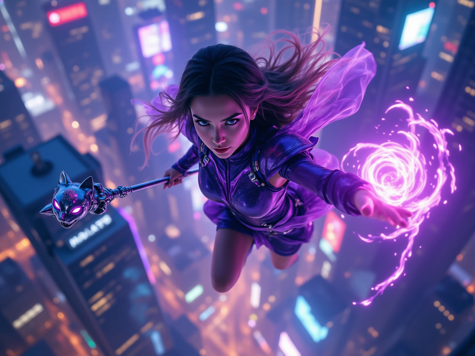 action shot 1 tall girl in air  void abyss running  on shattered  fire explosive  debris  jumping from rock to rock platform