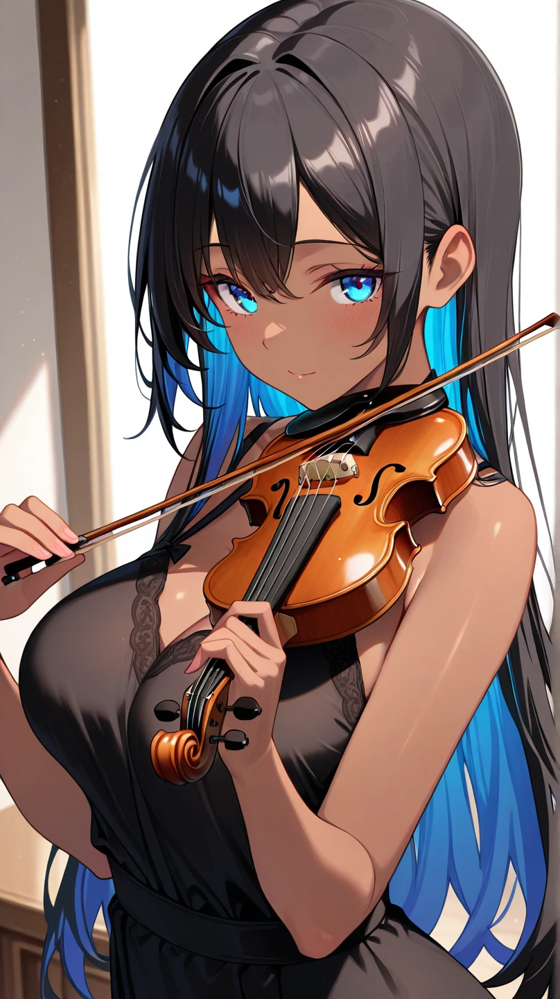 ((One, 1 girl 16+, sitting in front of the viewer plays the cello), (Black transparent dress), (sexual, erotic), spread her legs wide, plays the cello right in front of the audience))_((Delicate scarlet lips), (straight black hair - long, cascading hair), (Wet straight hair))_((stylization; clear line, clear stroke, high quality line drawing, shading))_((simple color palettes), (color fill, richness of colors, saturation, harmony, balance), (pastel shades, Pure colors), (classic-surrealism))_((sexual, erotic), (simple, Minimum accessories), (necklaces and thin rings made of silver or gold), (simple bracelets , Unusual design, simple silhouettes), (erotic style),(nsfv))_((background),(abstract minimalism), (stunning abstract flowers - cubism), (lilies, extremely unusual, long stems - large stems))_ ((masterpiece, top quality), (Clear Frame, soft shadows, contrast light), (Warm colors, golden light, contrast light with cold side lighting, expressing volume and shape))_ ((Stylized digital painting), ( soft clear shapes, Broad strokes, Attention to detail), (clear elegant line, color fill))_((high quality, 4K | Ultra HD | Full HD, Cinematic rendering)).