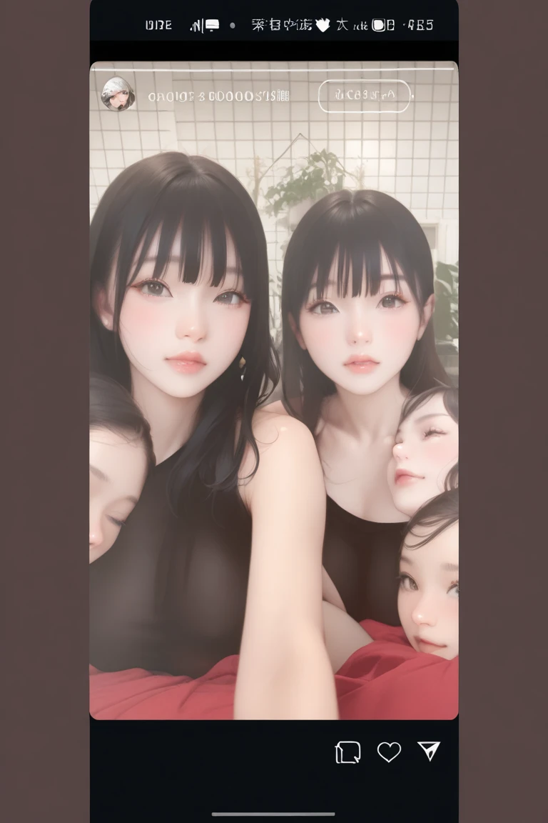 A girl, lying on the sofa, looks very enjoyable, Chinese animation style, looks depressing, high quality, ultra-detailed, crazy details, 4K, (two heads)