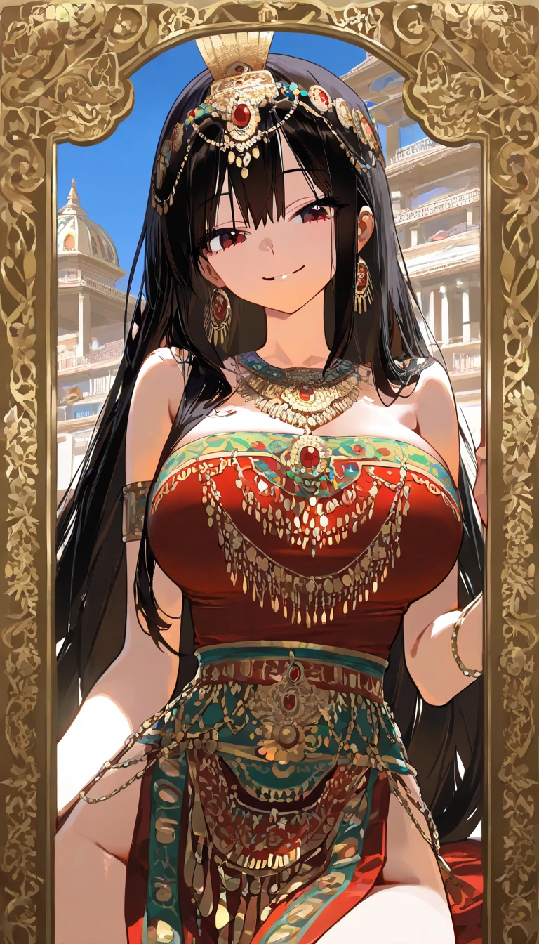 (beautiful girl : 1.3),1 girl,(Indian National Costumes,),dark haired,long hair,Smile Yan,Indian palaces,masterpiece,top quality,rich contrast,High Definition,8k,High definition CG unit wallpaper,Textures,unbelievably absurd,RAW pictures,Deep Border 1 .2,very detailed