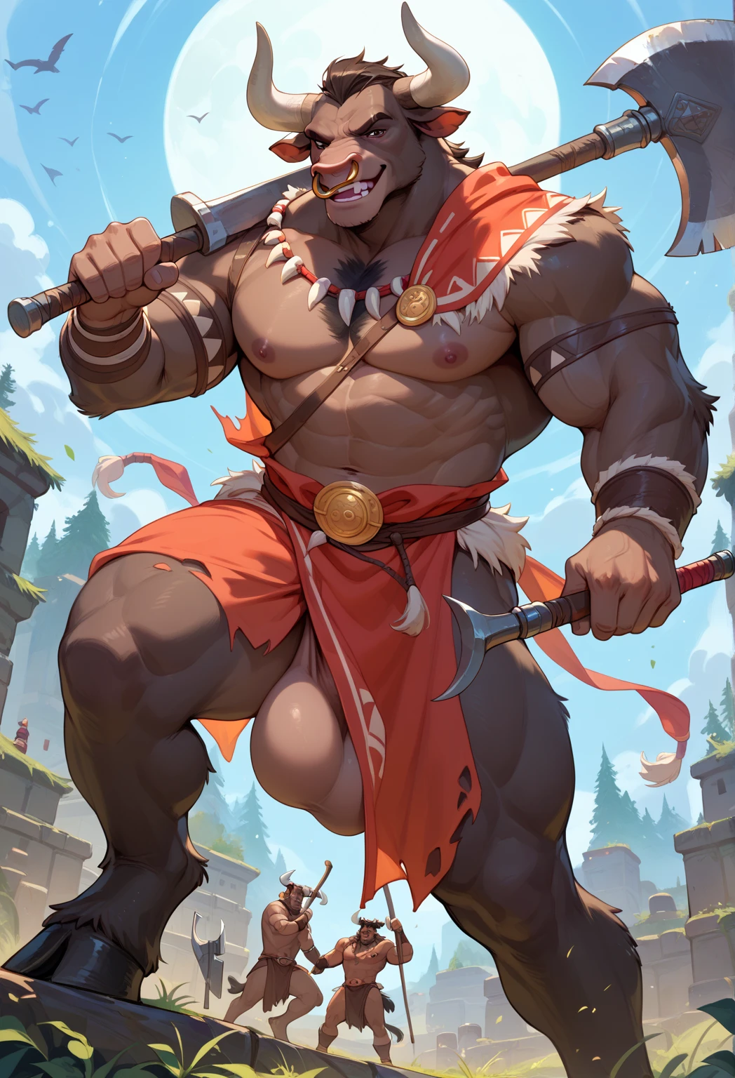Ancient majapahit warrior,old age,big body