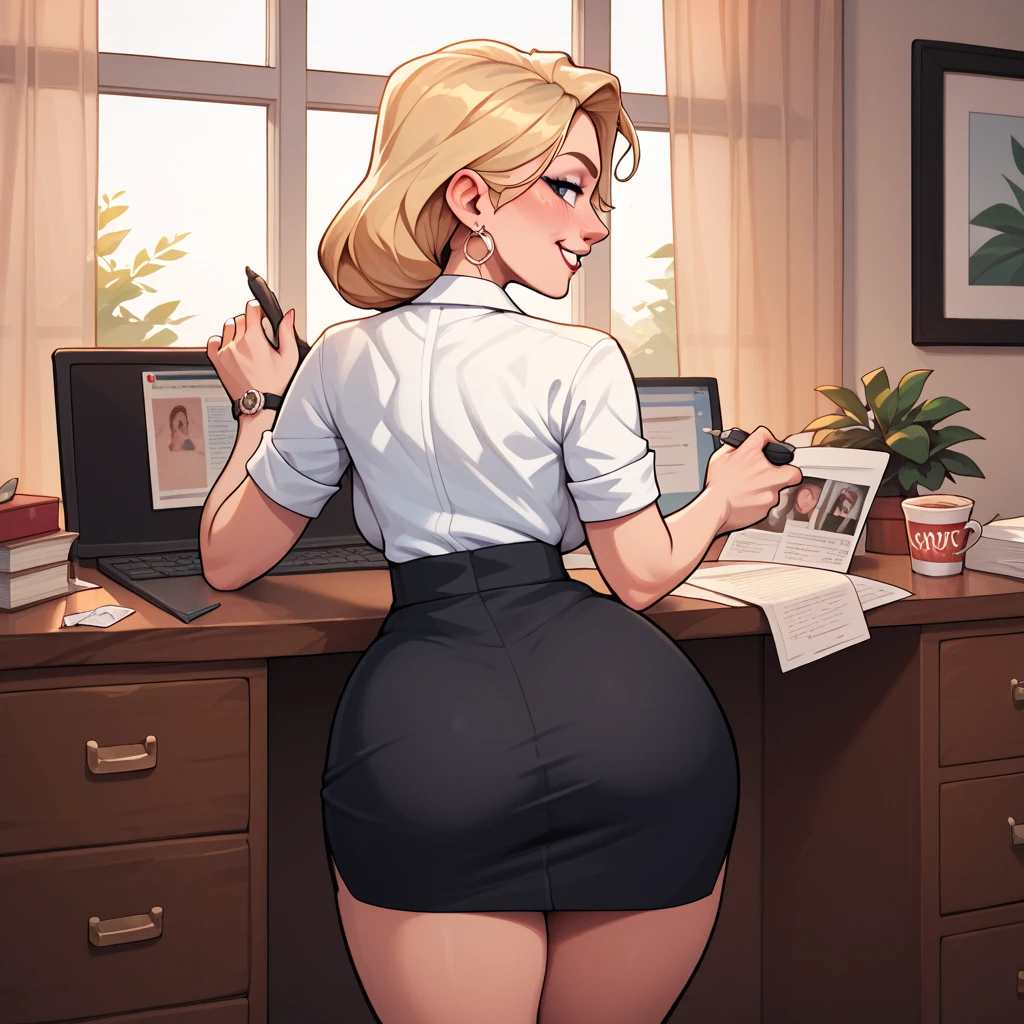Beautiful business woman in official unbuttoned dress, real person, detailed body, live action, glasses, short skirt, office lady, Alladin style