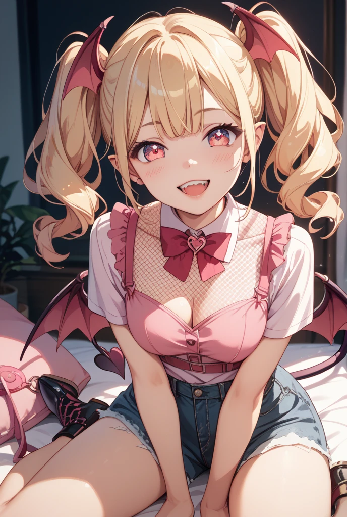 (highest quality:1.2, comic works, Manga style, Very detailed, Latest, Vibrant, digital coloring, High Contrast, masterpiece:1.2, highest quality, Best aesthetics),one person, woman, (Succubus, Succubus, sexy suit, Devil's Wings, Body Paint), Face Up Shot, Looking up, Crouch down:1.2、night, building rooftop, Looking down on the neon city, Sexy vibe, Big Breasts:1.4, Beautiful firm bust line, fog and mist, [, Great atmosphere, light up, Sexy body line, romantic, Emphasis on individuality and uniqueness, Beautiful details, beautiful lip detail, Long eyelashes, Bright colors, Soft and warm color palette, ((Blowjob:1.2)), Gently grasp the viewer's penis, Open your mouth, Drooling.
