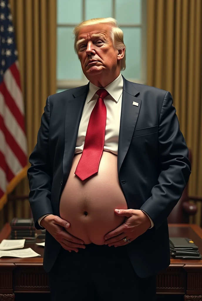 Donald Trump is nude and sucking stomy daniles boobs passionately