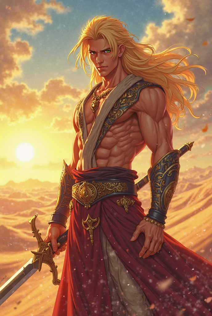 Axel has an imposing stature, with about2,20 meters high. He is young and 18 years old and his long white hair falls in voluminous waves., adding a touch of elegance to your look. He has a very strong physique, with well defined muscles. Axel is often shirtless, showing off his impressive musculature. Her mahwa style is reflected in her overall appearance., with attractive and expressive facial features.
