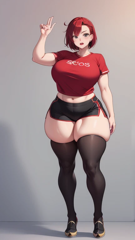 1womanl,3,milf,mellow,biggest chest,big breasts thin waist,Legs long,Raised sexy,Pornographic exposure, only,(Background with:bamboo forest,Clubs) She has very short black hair,standing,sweat profusely,soaked all over the body,seen from the front, slickedback hair, almost cloudy sky,(((Masterpiece artwork),(very detailed CG 8k unity wallpaper),best qualityer,cinematic lighting,detailed back ground,beautiful detailed eyes,shiny pupils,(Very fine and beautiful),(Beautiful and detailed description of the eyes),eyes black,Redlip,ultra detali,Masterpiece artwork,)),Facing the camera,(the upper part of the body),A high resolution,ultra detali),revealing breasts,bare genitalia, protuberance,legs are open,sexyposture,camel fingers,Ruddy complexion,With open mouth,facade,(dressing:boné de baseball,Red baseball jersey,legging de cor preta,Sports shoes),photo by full body,Show shoes