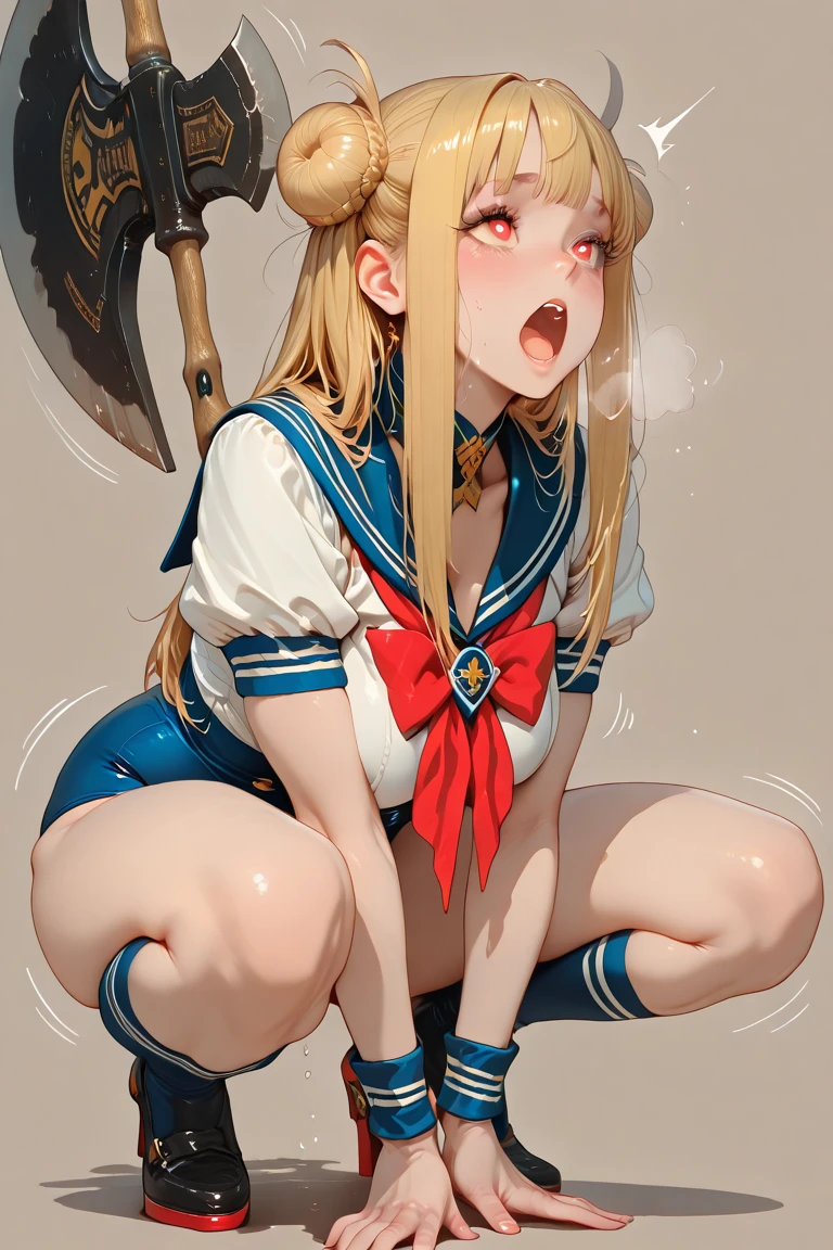 Illustration of the novel,(一人のgirl,Man with huge penis,girl surrounded by tentacles,girl with Very small breasts,Extremely clear image quality,4K quality,8K quality,A girl buried in a tentacle birth bed,In the dark tentacle hole,A large amount of mucus drips down:1.5),(Shiny white high-leg leotard magical girl with super micro skirt,Sleeveless,A Super Sailor Moon heart jewel waist ornament attached to the lower abdomen,magical girl hair ornament,Torn white thigh-high socks,White high heels,A big red ribbon and a big jeweled brooch,Shiny clothes,Magical girl handbag,Magical Girl High Heels:1.5),(Very small breasts:1.5),(Fully restrained:1.4),(fixed constraints:1.4), Browsing Caution,(A wall of tentacles spreads around the girl.,girl'His arms are buried up to his shoulders in the tentacle chair........,girl'Her legs are buried up to her thighs in the tentacle chair,girl'Put your arms around her:1.5),(Wide-open legs,Spread your legs wide:1.5),(Tentacles restrain limbs:1.3),belly button, (girlが怒っている,Mouth open:1.3),Sweat, Love Juice, (young,thin,Very small breasts:1.5),Blonde long hair,indoor,Perfect Face, Perfect Anatomy,(man and woman have rough sex:1.5), (vagina :1.5),(girl penetrated by a big cock:1.4),(magical girl costume,Cowboy Shot:1.5),(Tattered clothes:1.5),(vaginaから溢れる:1.2),bound by tentacles