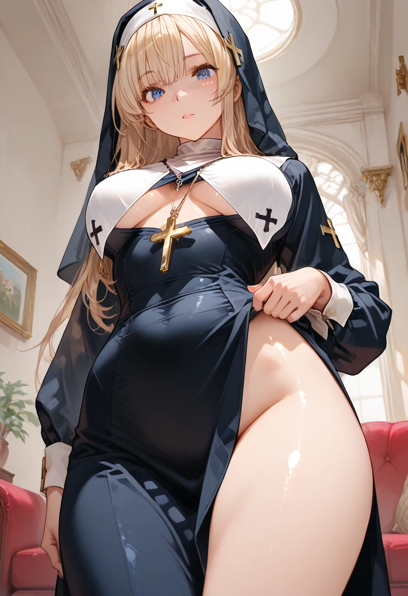 pieces fly、masterpiece、highest quality、Super detailed、High resolution、High resolution、8K portrait、Unity 8k壁紙のHigh resolutionCG、unity 8k wallpaper、cute type little:1.5、:1.5、Highly detailed CG unity 8k wallpaper、realistic、real person、cute type little、 portrait photography、shiny skin、High resolution、(16 years old:1.2)、(1 girl)、beautiful clear eyes、very detailed explanation、delicate face、nice lips、slender body、Same with big breasts thin waist、thin legs、(church:1.6)、
1 girl, cute type, perfect face, seriously, (blush:1.5),((There are a lot of people nearby:1.4))
Same with big breasts,((Scapula:1.2)),(((clothing lift:1.5))), (((I have nipples))), Detailed description vagina,show vagina,spread legs,spread ,((cum in vaginas:1.3))