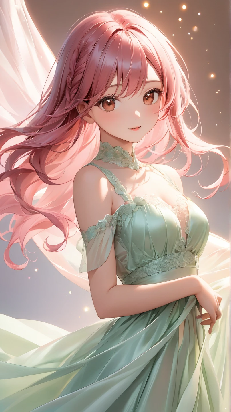 (Highly detailed 8k high quality CG wallpaper, Work at the highest level, Maximize your equipment usage, The most delicate depiction and powerful experience) + 

("Sweet and seductive" a slime monster, The body of a young devil and his proud form "Mysterious and classic beauty", [The base colors and layers of materials are diverse.]-> Transformed into a woman, Colorful feathers and feminine sword design, A fresh and comfortable forest environment, Pleasant pink clouds floating in the evening sky, Round and bright water droplets, Fluttering petals and leaves blown in the breeze, Light and shadow blend into the subject&#39;s emotions, "All the elements are just right") = > 

"A photo looking at good times through the window of time"