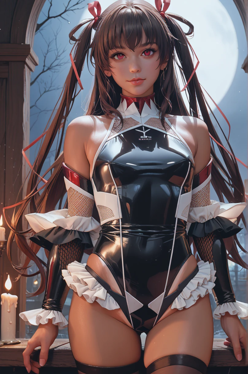 masterpiece, best quality, realistic, photograph, photorealism, hyper-detailed, perfect body, detailed eyes, beautiful girl, Sailor Mars, posing for photo, cool pose, happy, red collar, white gloves
