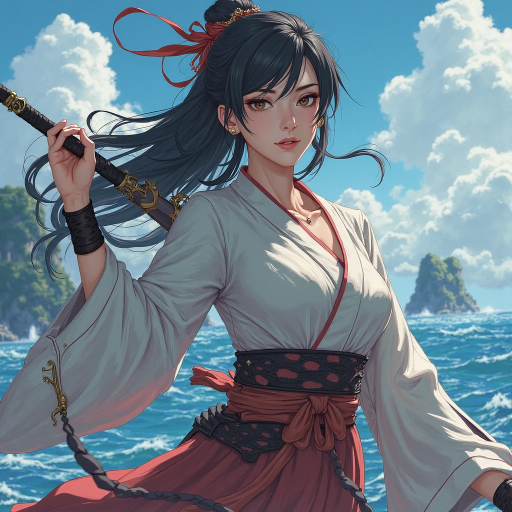 grainy, extremely detailed, <lora:Yuna:0.75>, yuna holding weapon, weapon, dancing, eyes closed, water,