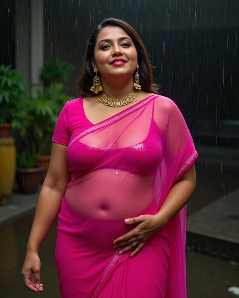 South Indian plus sized women, (cum Splash on her breasts and nipples, cum Splash on her gace, Splash of cum on her face, cum Splash on her blouse, cum Splash on her eys),